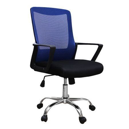 Scaun de birou ergonomic CANNES, mesh, negru albastru imagine